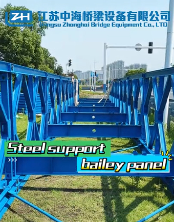 Duurzame Bailey Bridge Steel Q345B Thermisch verzinkte Box Truss Bridge