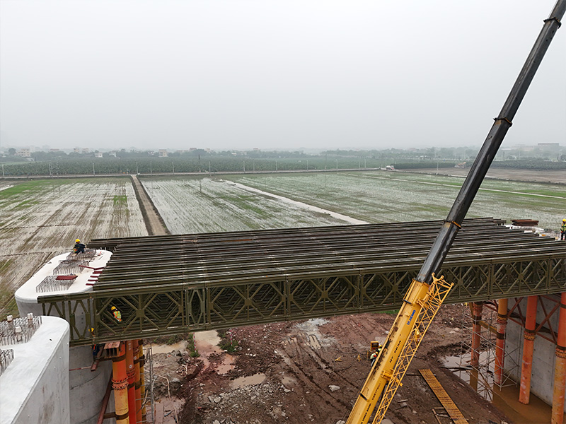 Hezhou Station extra grote brug op de hogesnelheidslijn Zhuhai-Zhaoqing