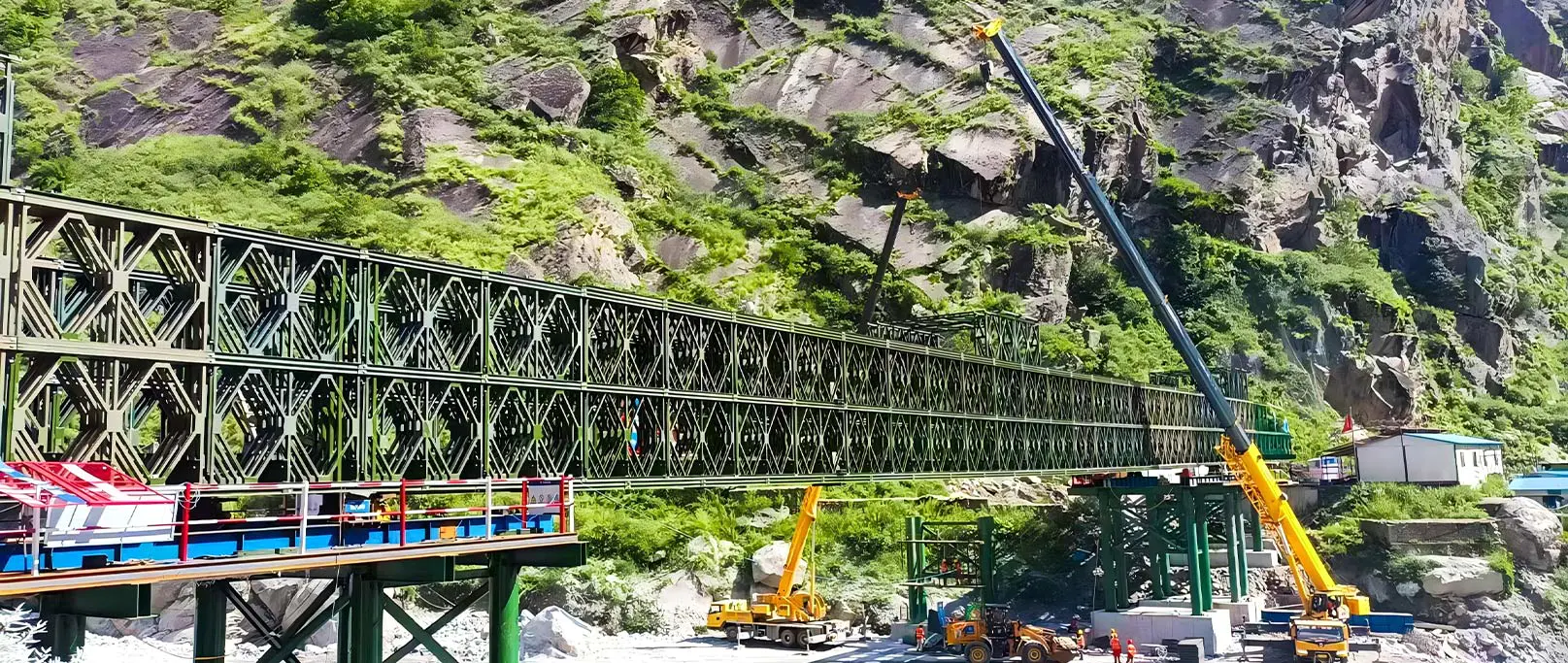 Jilong Port Lifeline-brug in Nepal