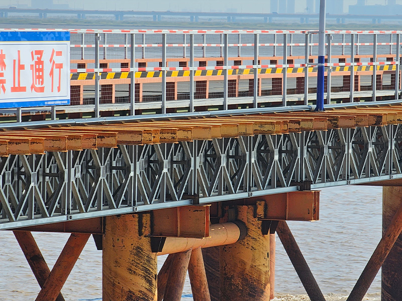 Zhoushan snelweg-spoorbrug