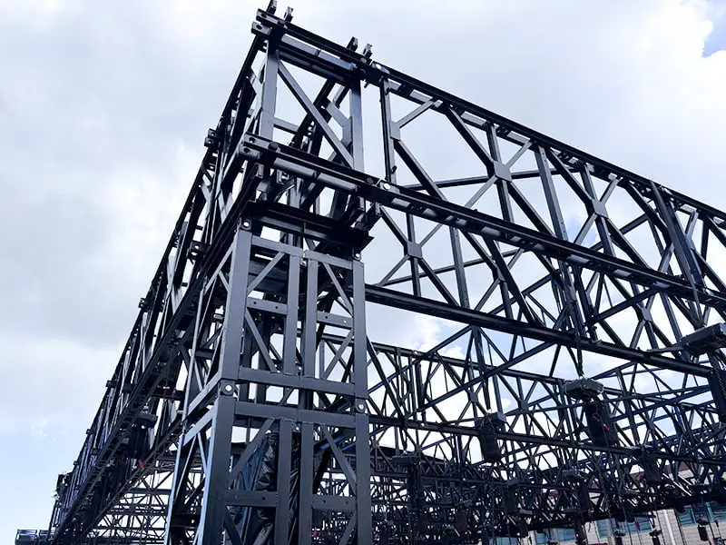 Steunframe van staalconstructie voor concertpodium