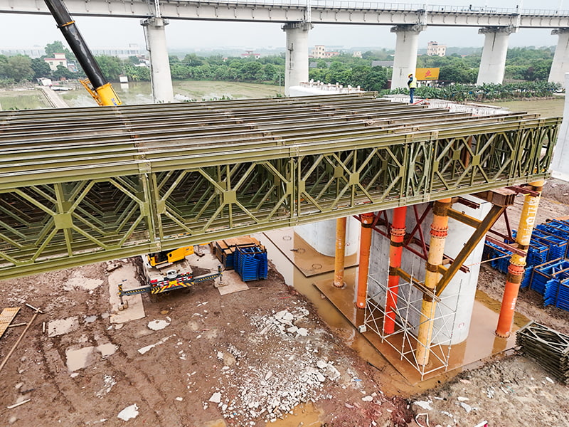 Hogesnelheidsspoorproject Toegewijde Super Bailey-bouwondersteuning