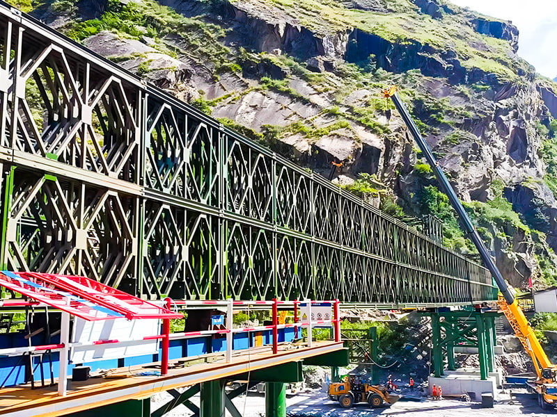 CB 200 Baileybrug Vierrijige, dubbellaags versterkte Baileybrug
