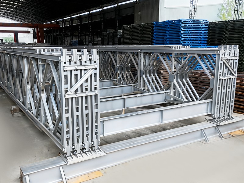 CB450 Type gegalvaniseerde Bailey-brug met grote overspanning, zware belasting