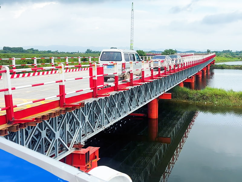 Grote overspanning gegalvaniseerde stalen naderingsbrug